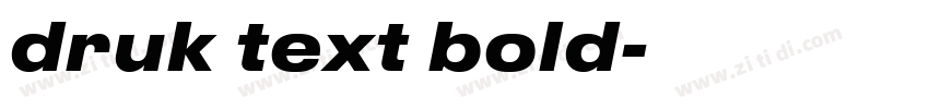 druk text bold字体转换